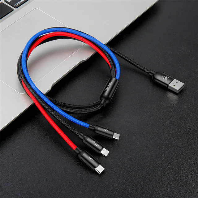 Baseus 3 in 1 USB cable with Micro / Type-C / Lighting connector - Image 8