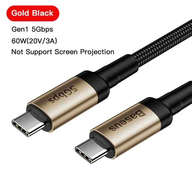 Baseus USB 3.1 Type C To USB C Cable For MacBook Pro Quick Charge - Image 14
